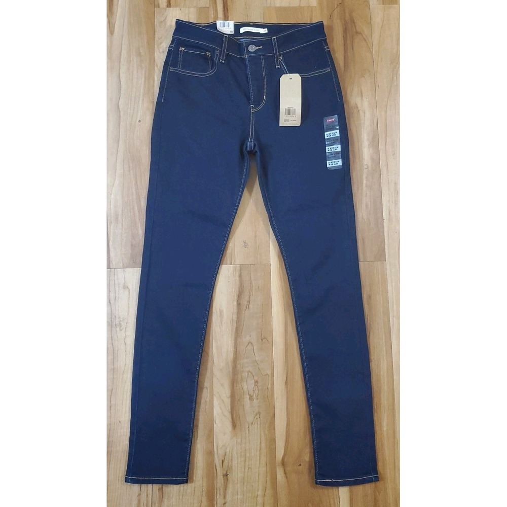 Levi's 721 High Rise Skinny 28x30 Dark Blue Jeans Womens Brand New With Tags